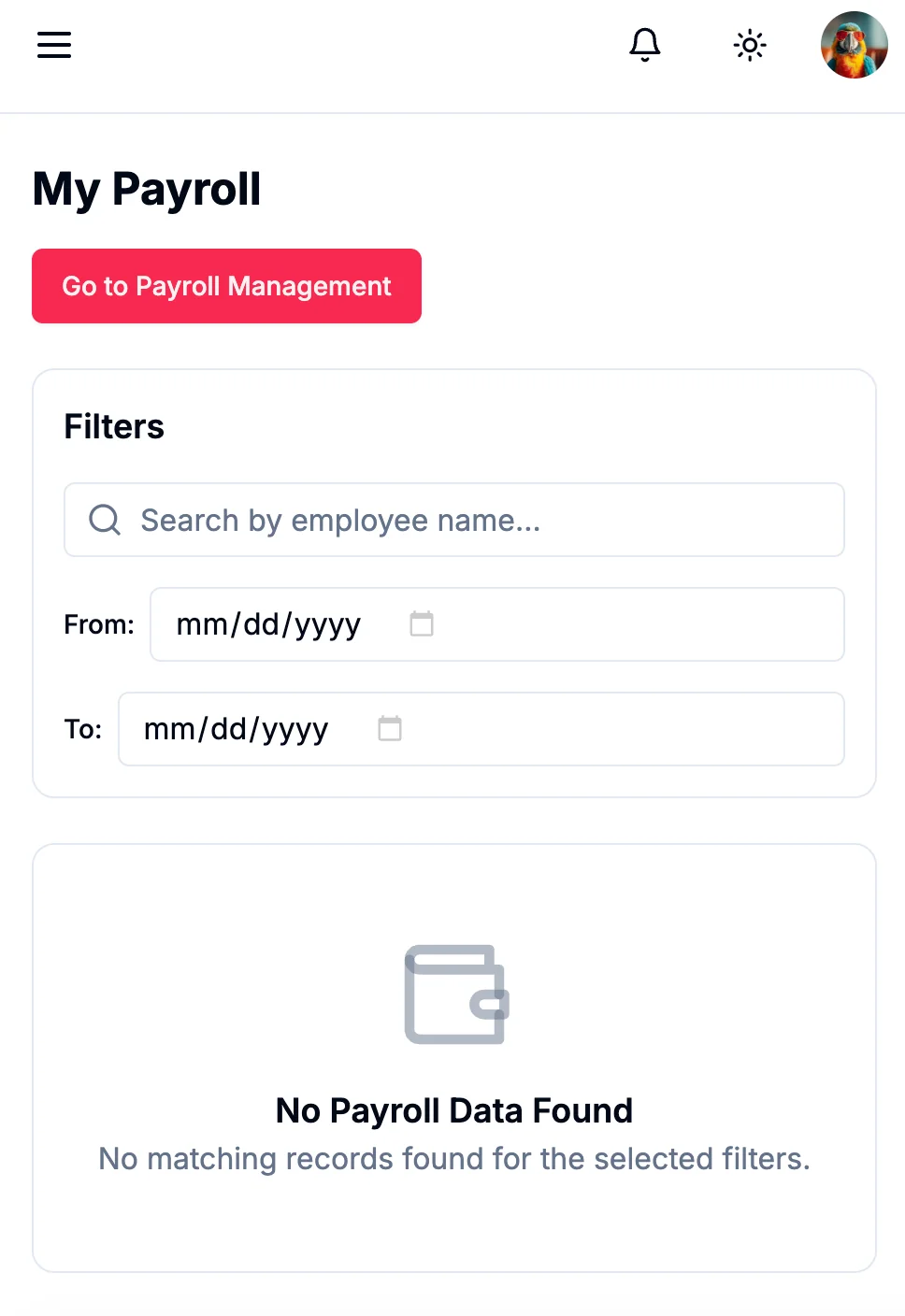 LoroHR payroll interface